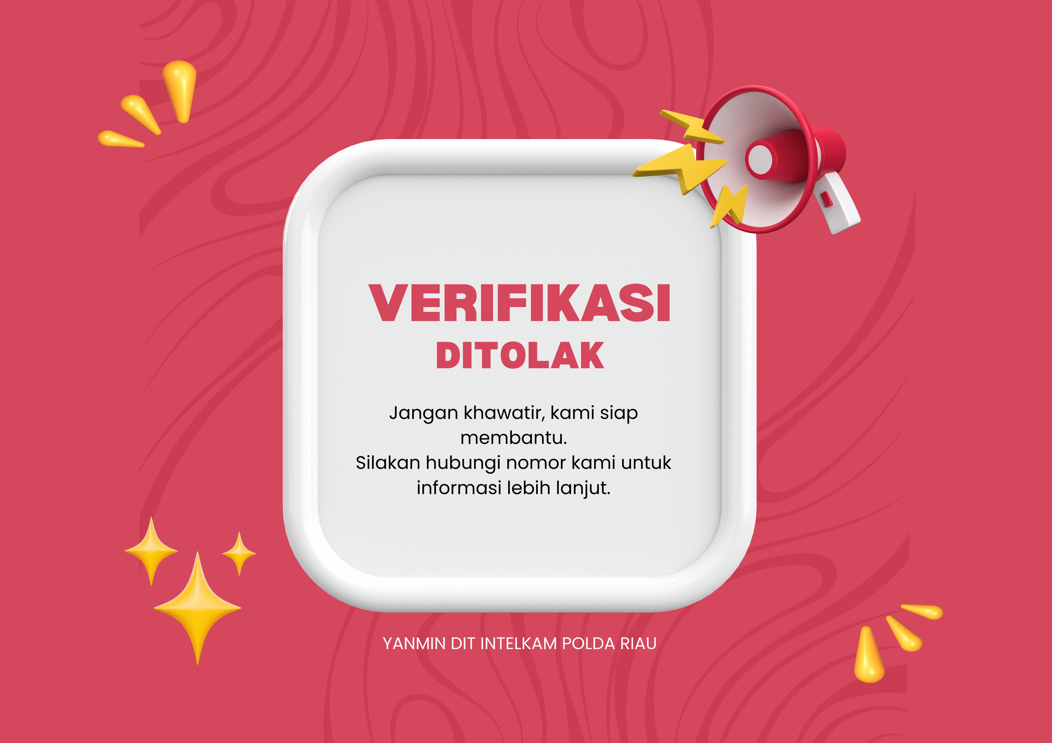 Verifikasi Akun SuperApp ditolak